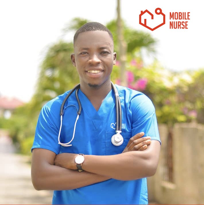 A Nurse Posed with a smile on his face